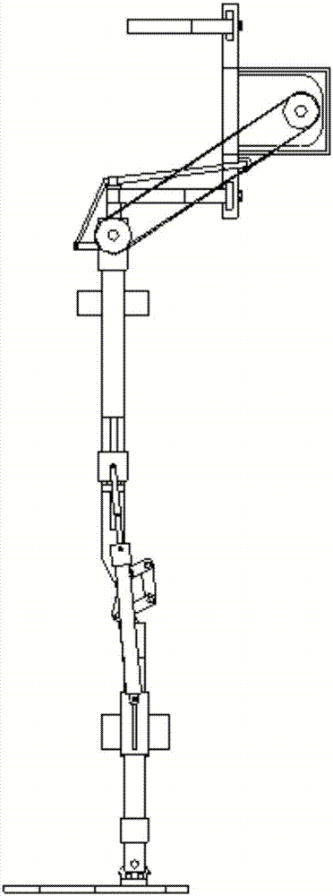 Central driving lower extremity exoskeleton robot