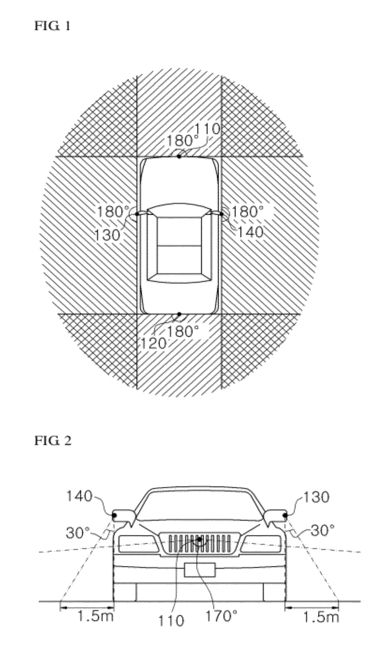 Lane departure sensing method and apparatus using images that surround a vehicle