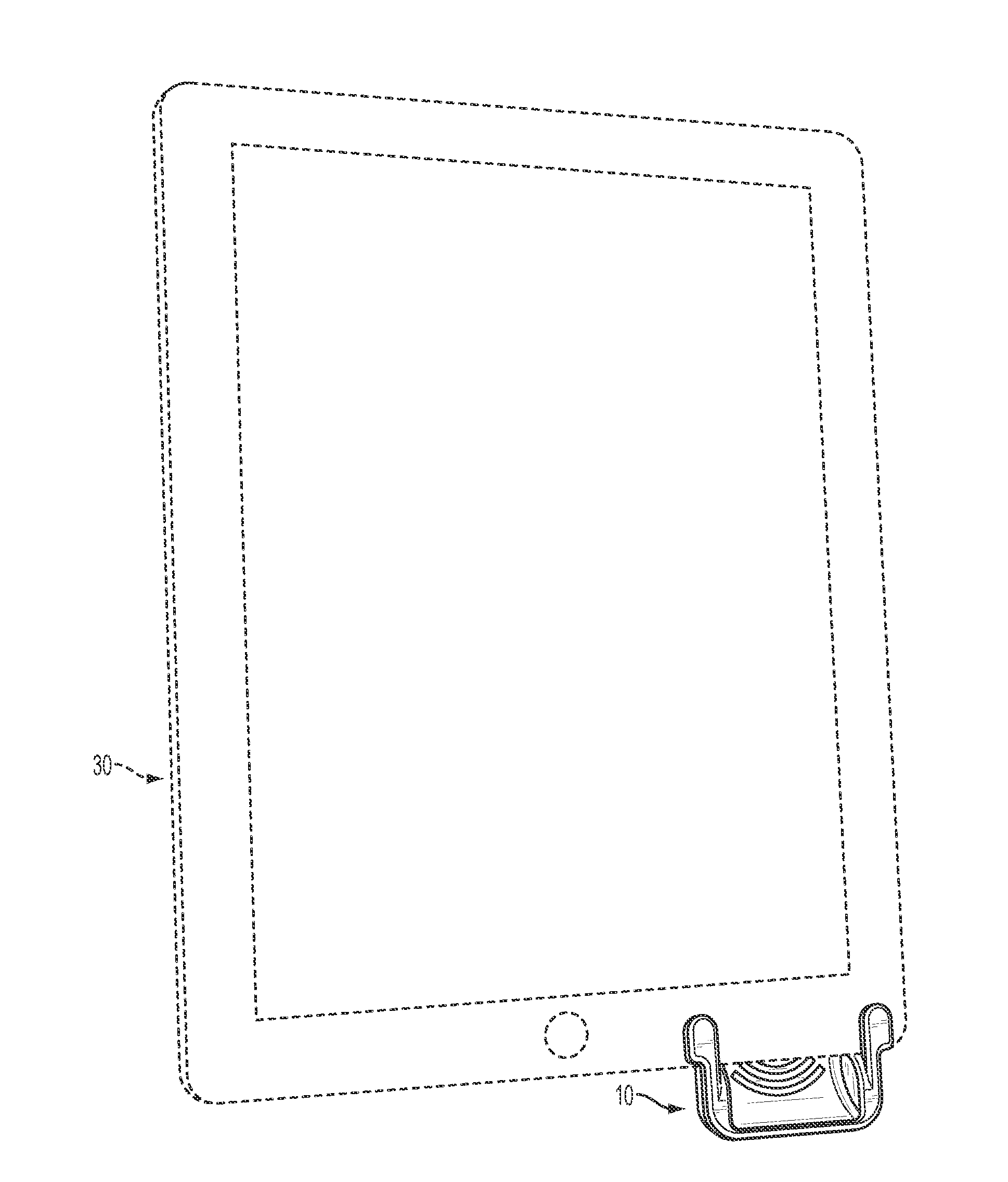 Sound reflector and electronic device with speaker, including sound reflector