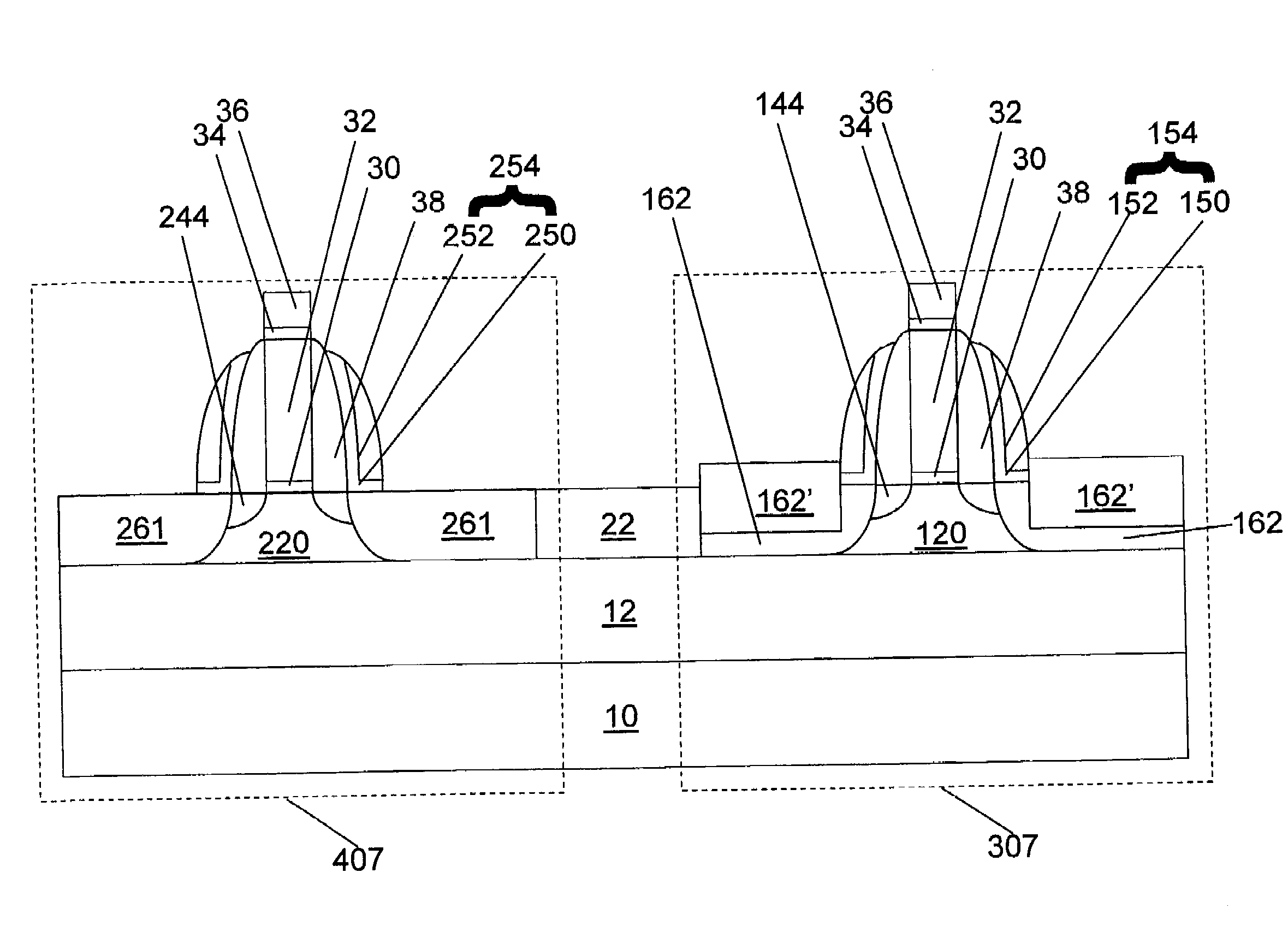 Structure and method for mobility enhanced mosfets with unalloyed silicide