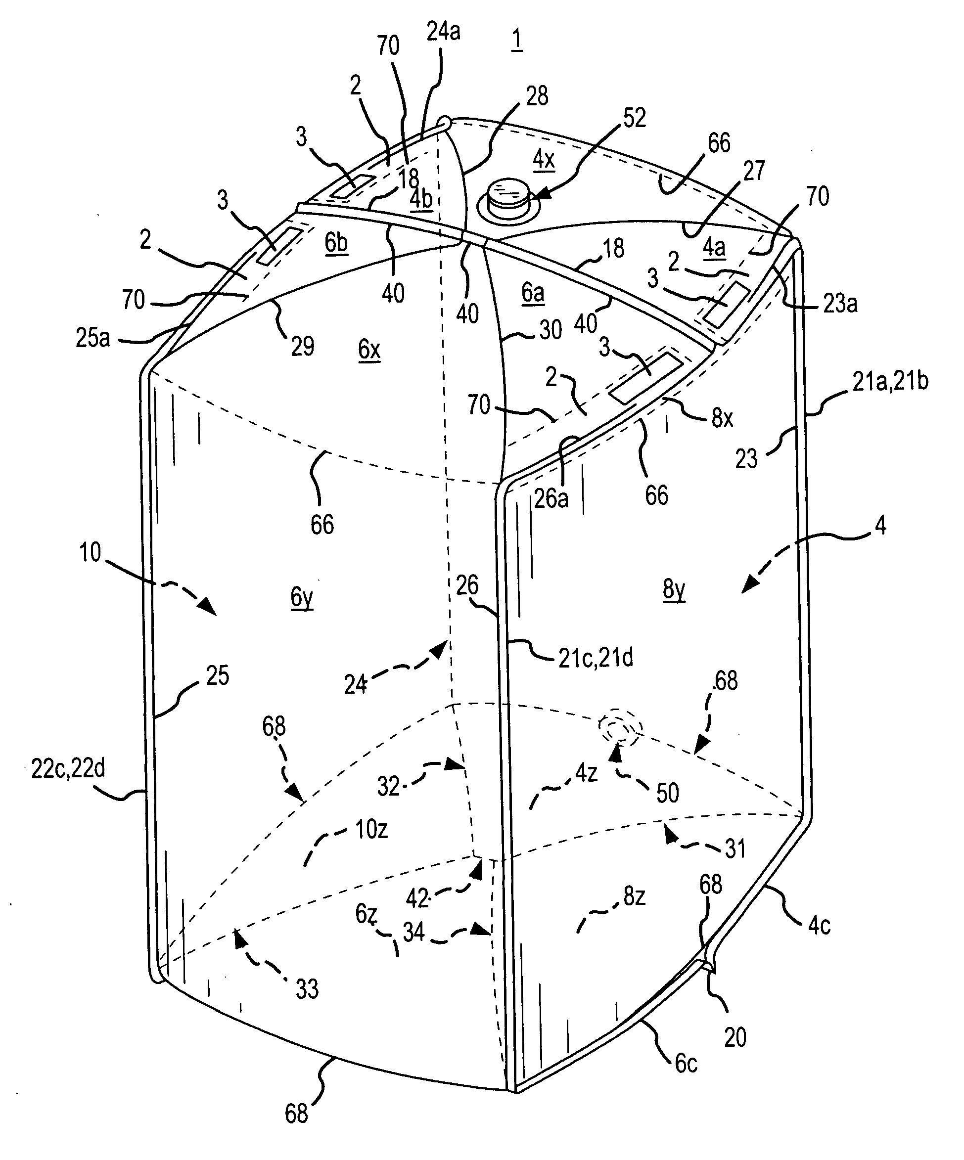 Flexible liner for FIBC or bag-in-box container systems