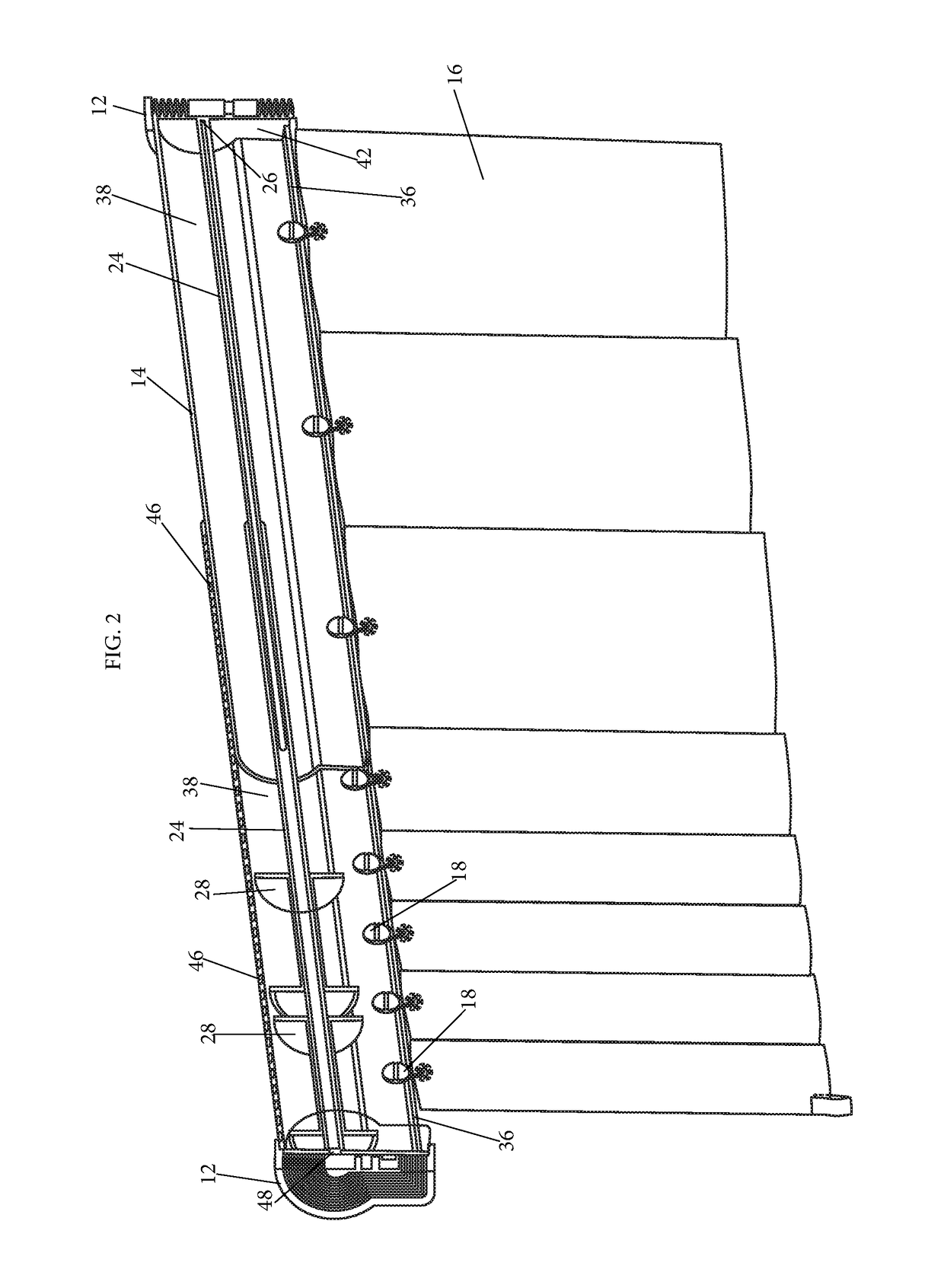 Arrangement for Dispensing Curtains