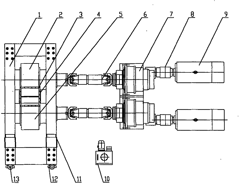 High-pressure roller mill for metal ore