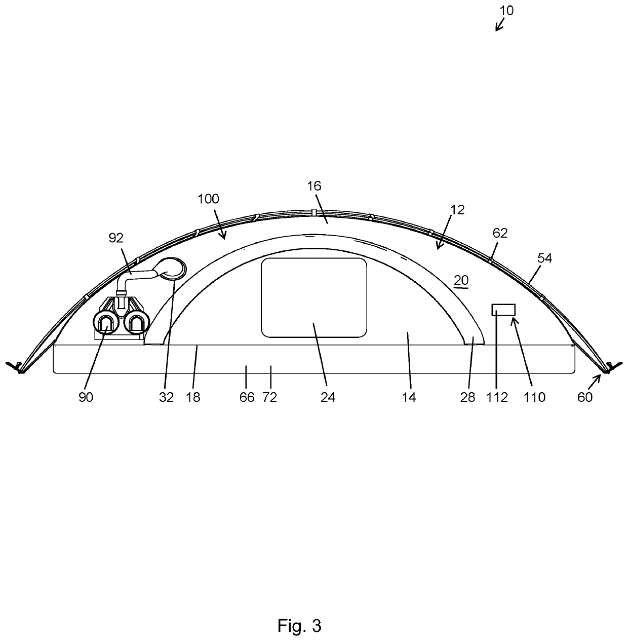 Chemical protective shelter system