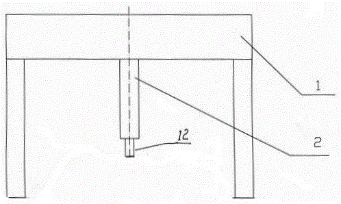 Crane wheel bearing pressing-in device