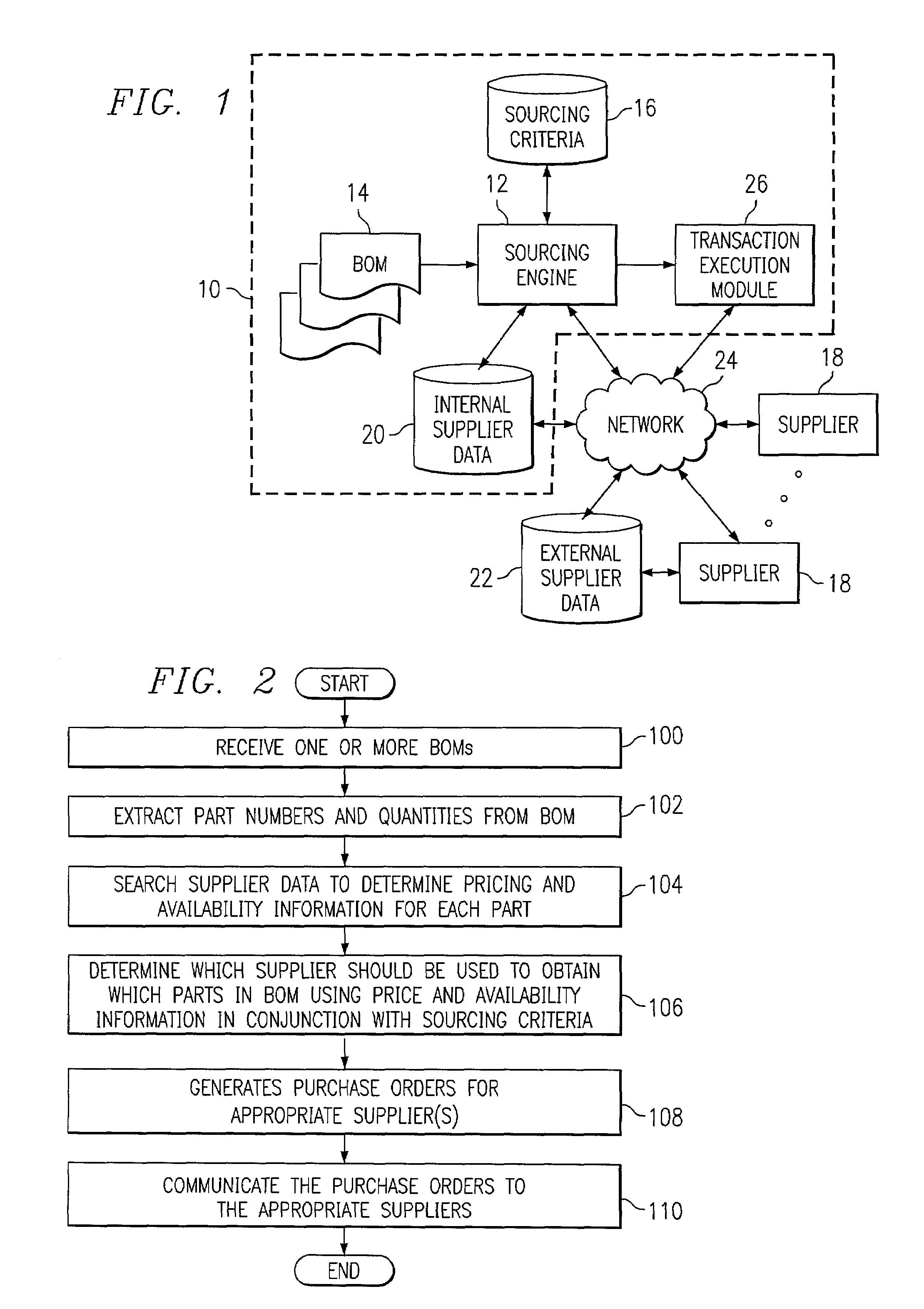 Sourcing of bills of materials