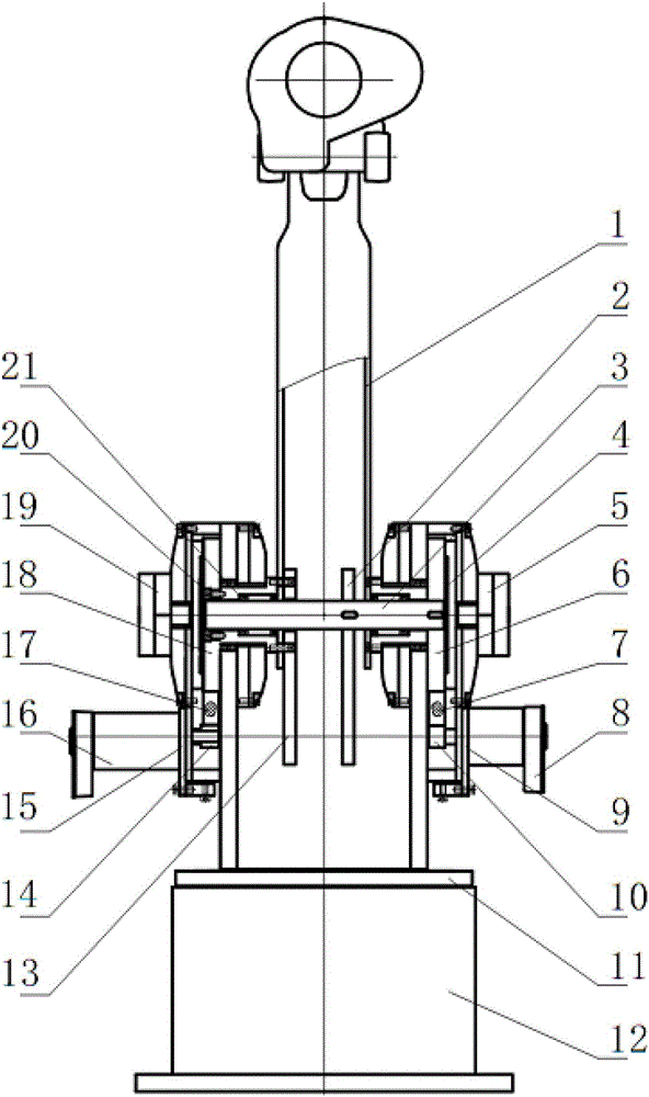 An industrial robot for material selection, clamping and handling in forging industry