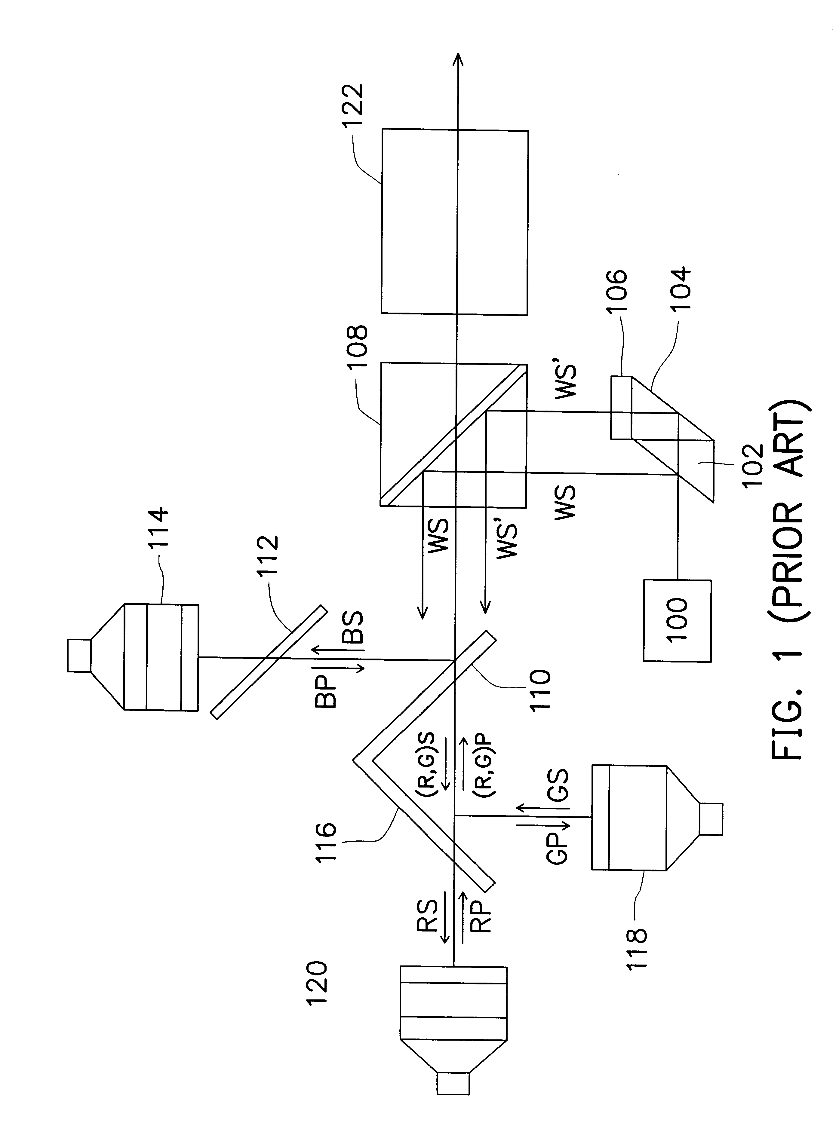 Liquid crystal display system and light projection system