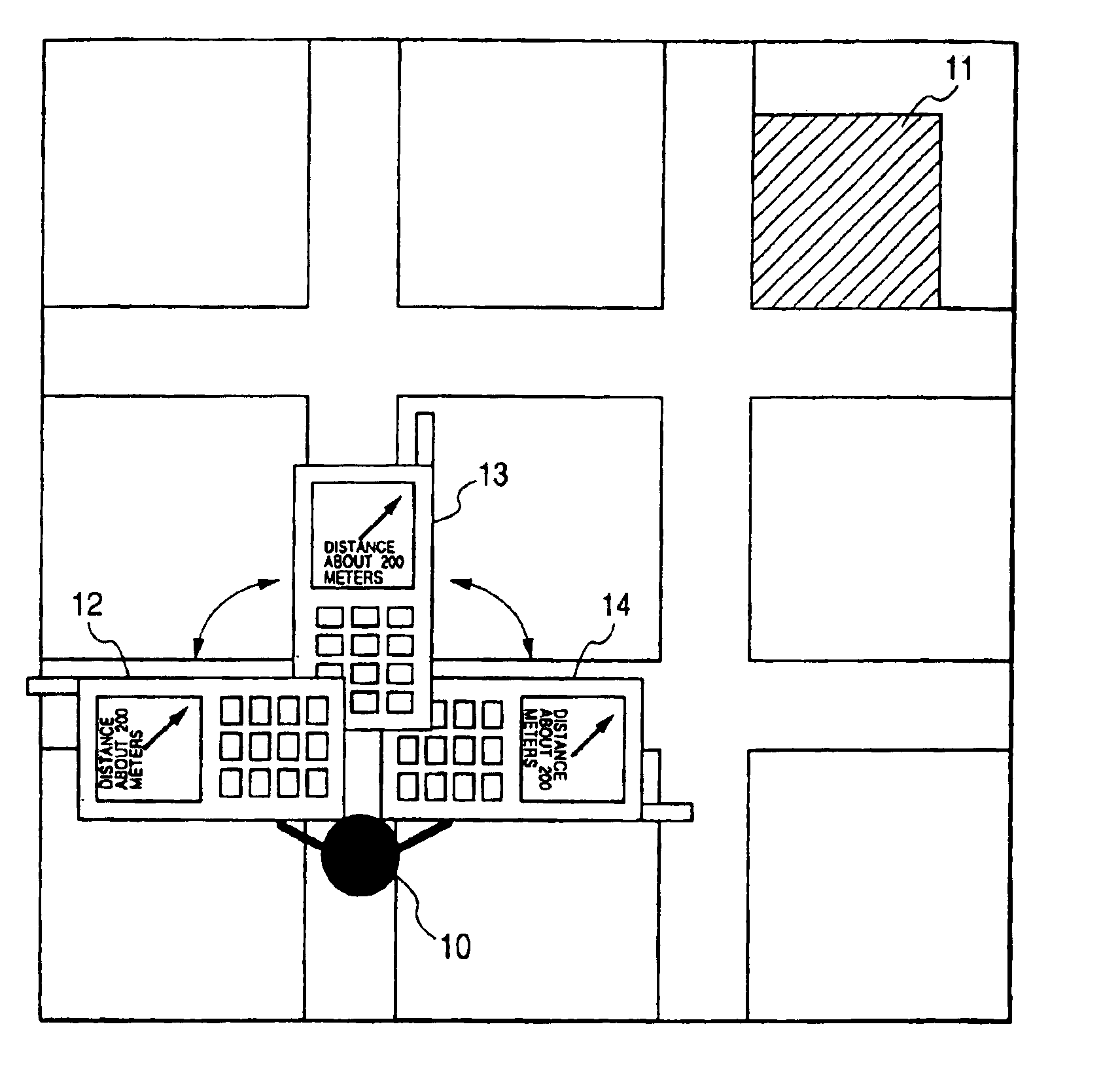 Portable terminal with the function of walking navigation