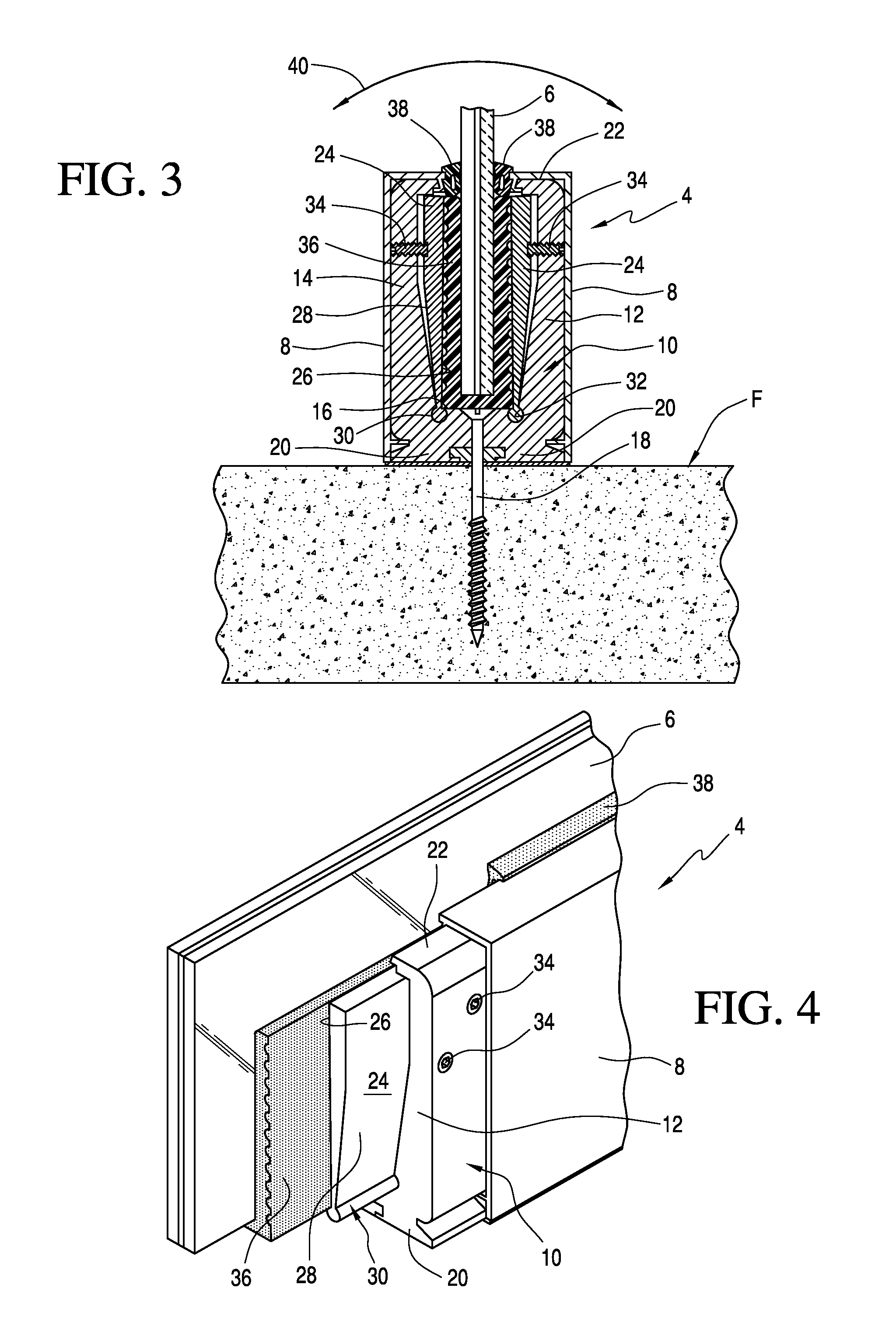 Hinged Glass Handrail Sill