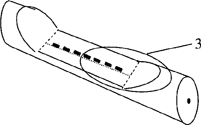 Optical fibre sensor and application thereof to refracting index and strain measurement