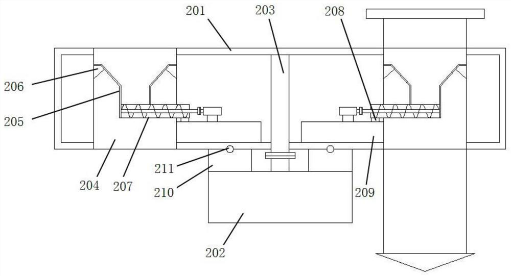 Automatic unloading and conveying system for materials in refining workshop