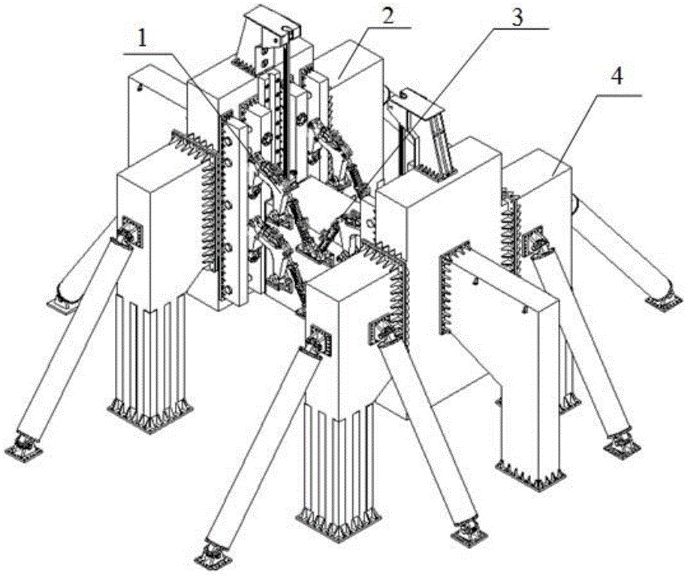 Large-scale gantry equipment has a level beam crawling lifting device