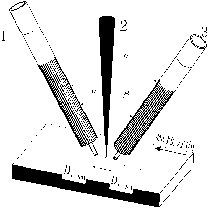 Laser double-consumable-electrode single-arc bypass-coupling hybrid welding system and method