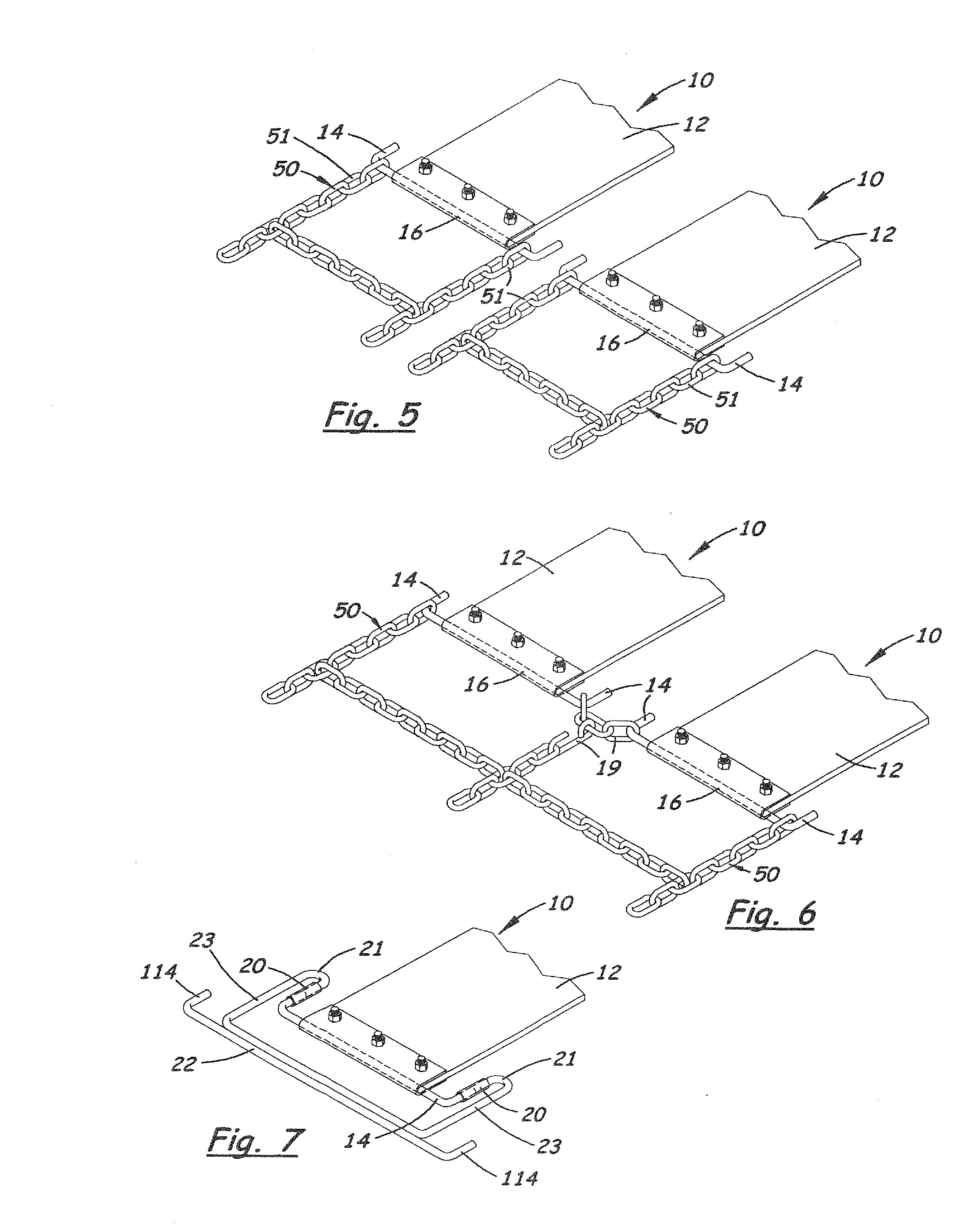 Tool and method for tire traction device installation