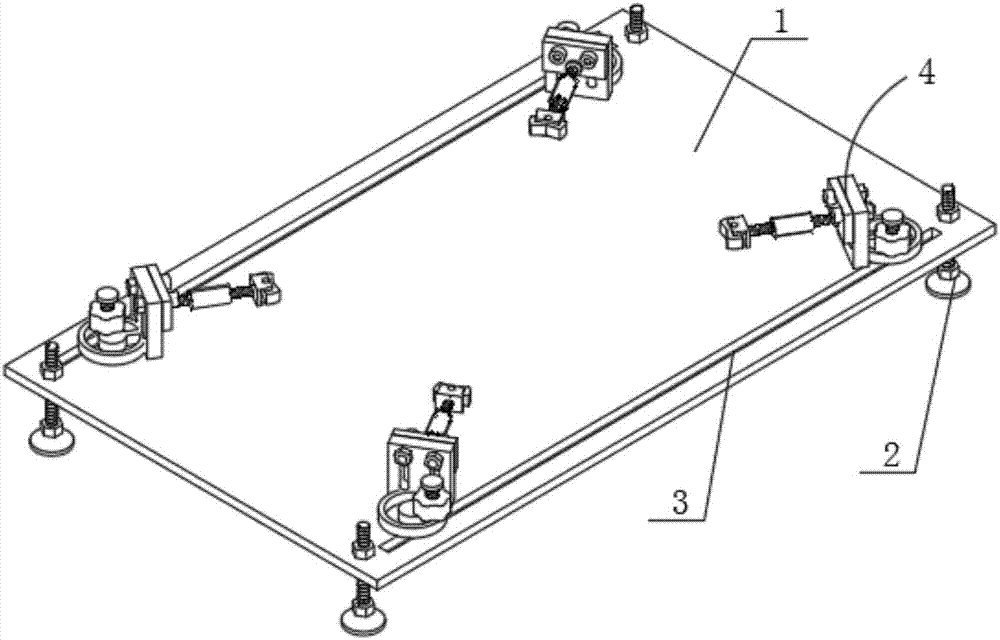 New structure fixing fixture for metal irregular workpiece machining