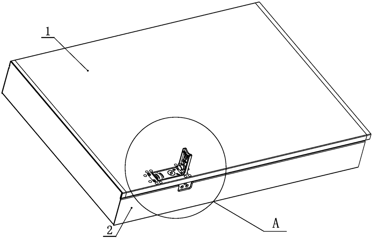 Locking structure of upper cover of machine box