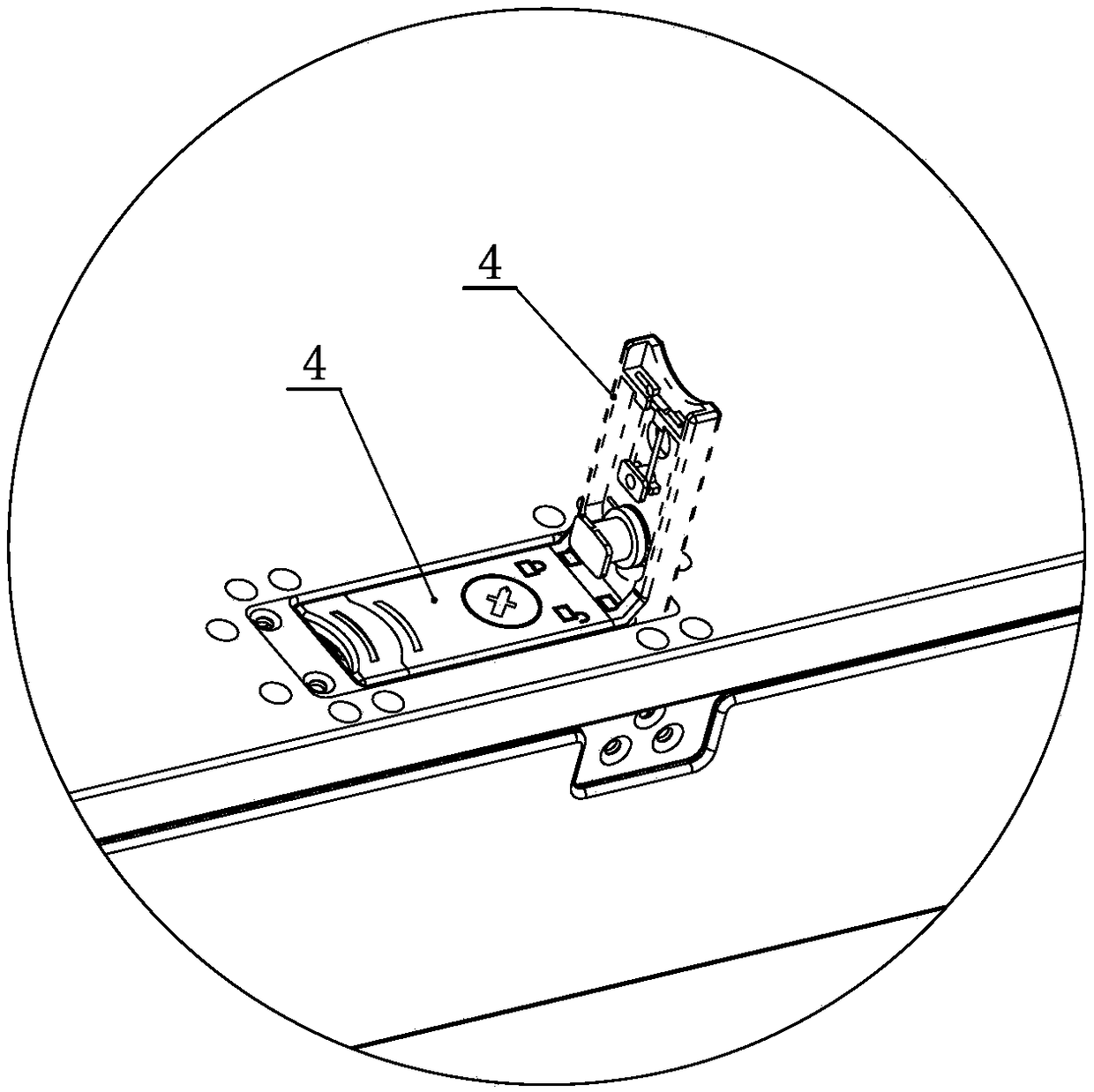 Locking structure of upper cover of machine box