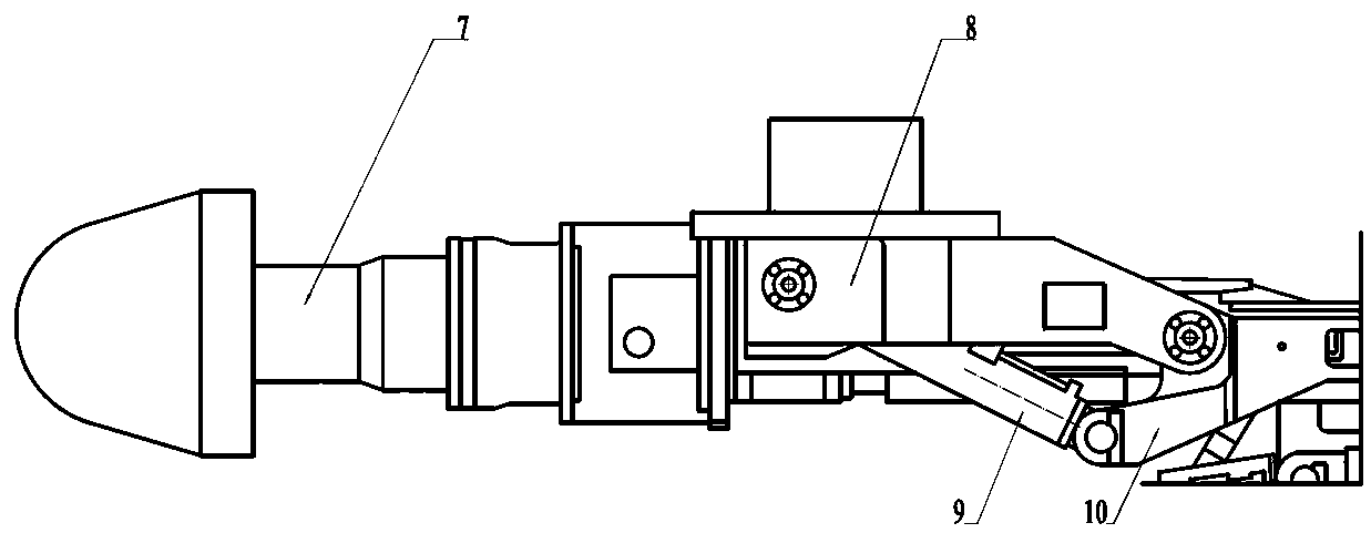 Navigation positioning and automatic cutting method of cantilever type heading machine