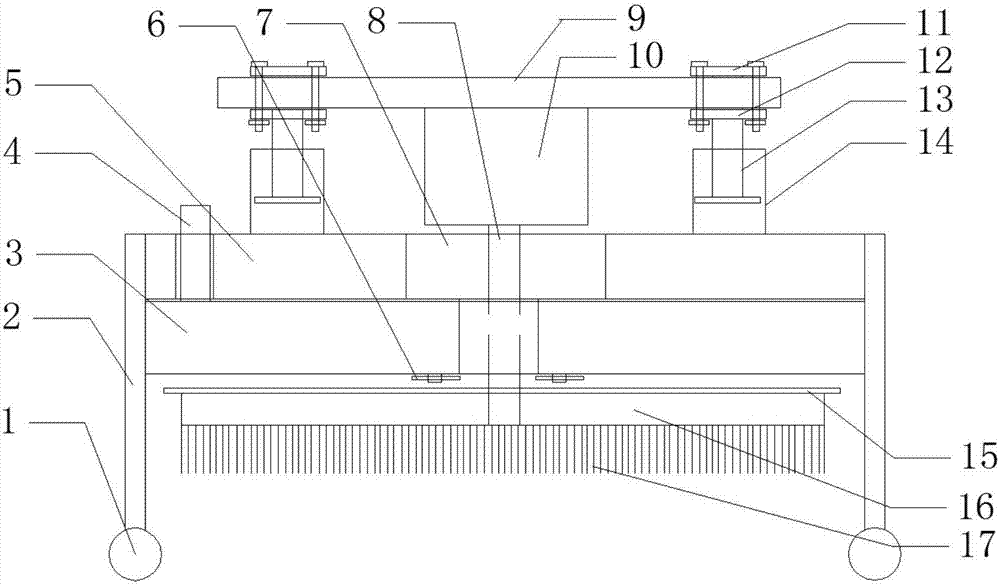 Ground dirt cleaning device