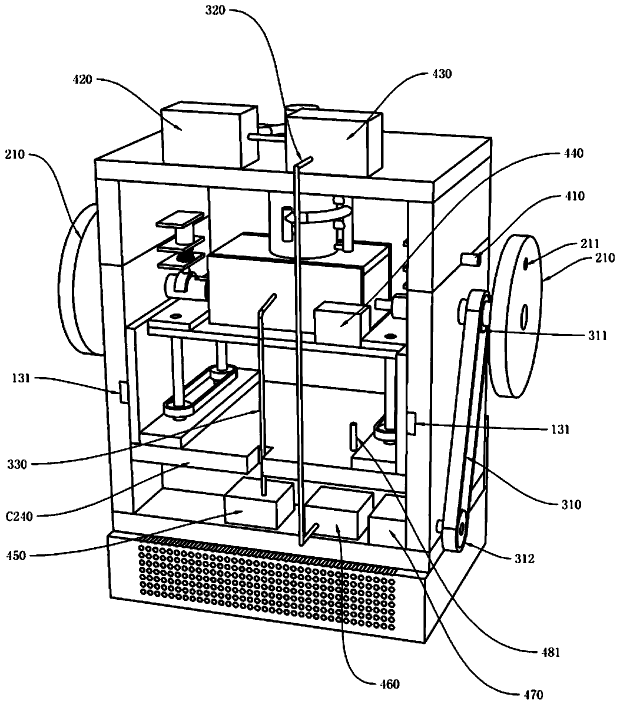 An experimental device for testing rock disturbance-relaxation effect