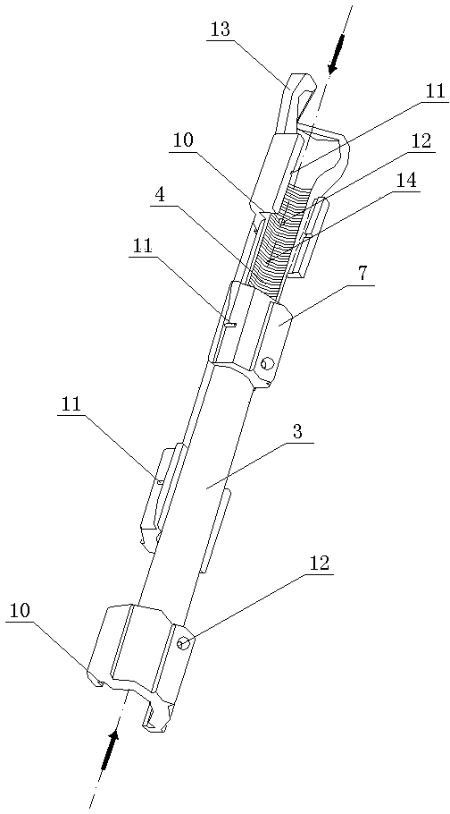 Sucker rod centering device capable of being conveniently dismounted and mounted