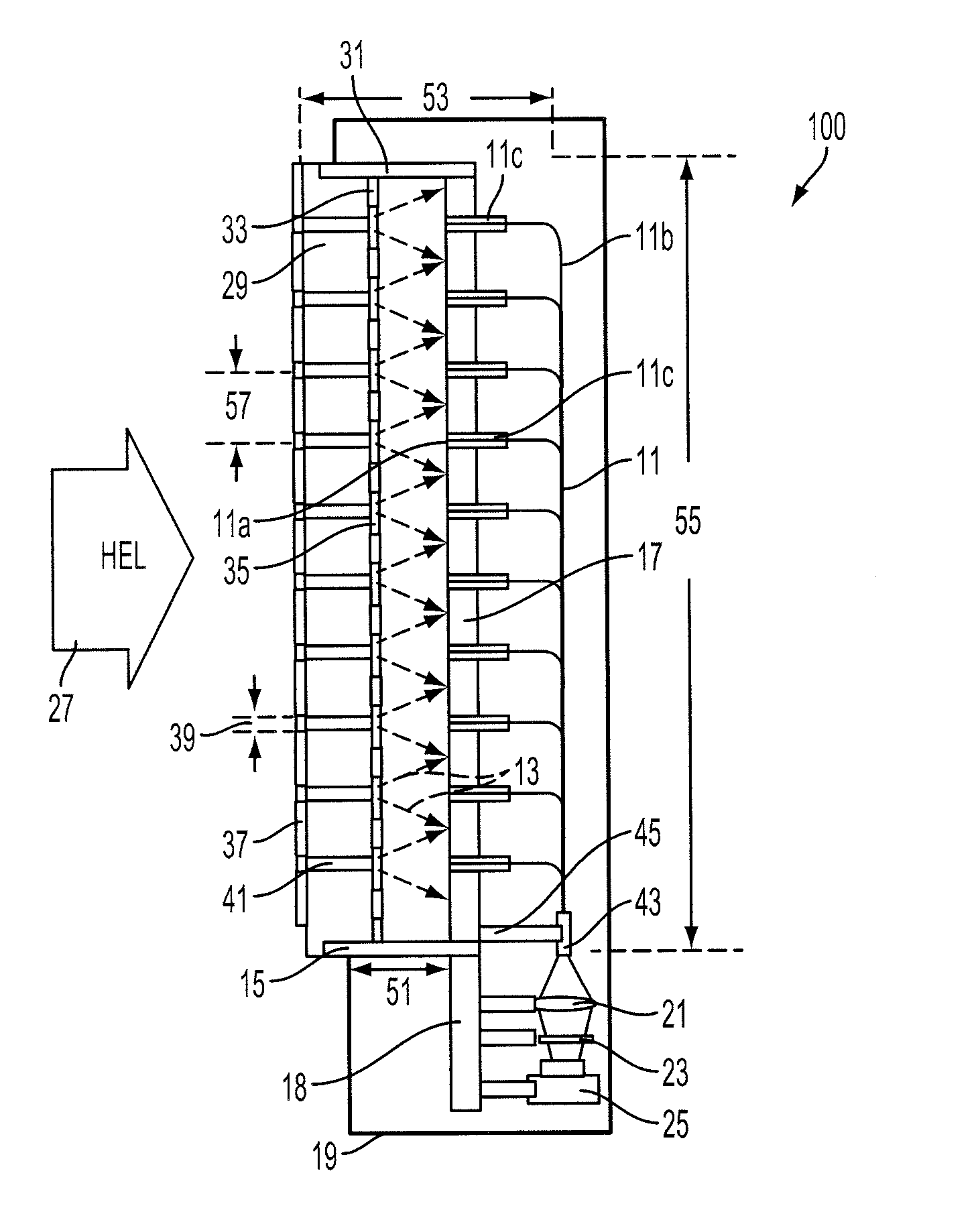 High energy laser target board apparatus