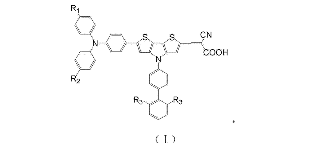 Organic dye and application thereof in dye-sensitized solar cell