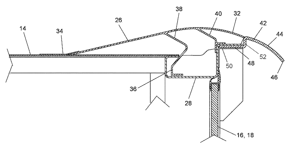 Rear fairing system for a vehicle