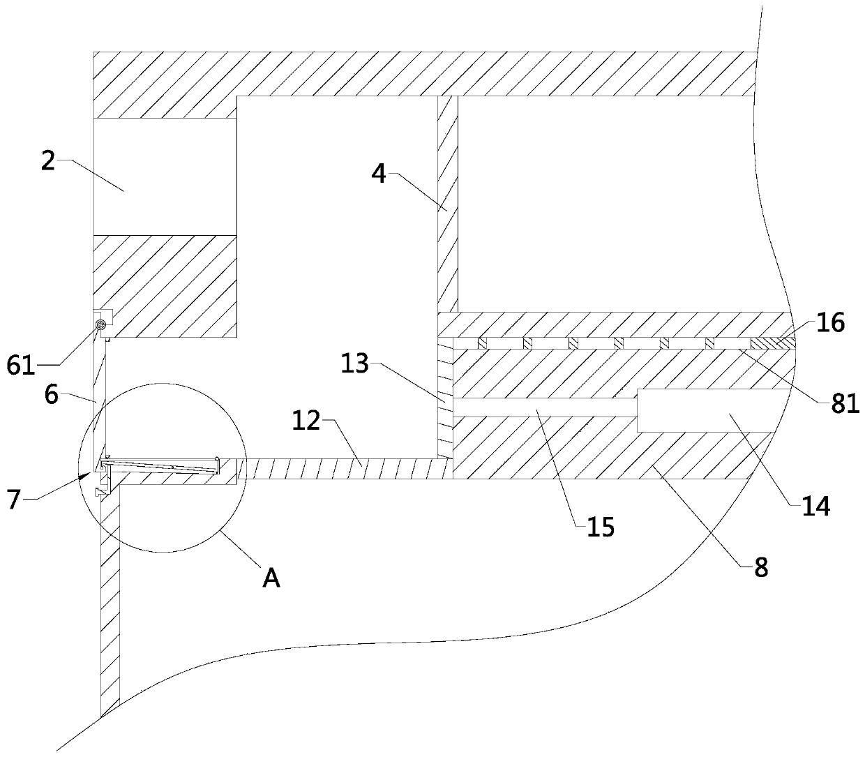 Initial-stage treatment device for industrial sewage