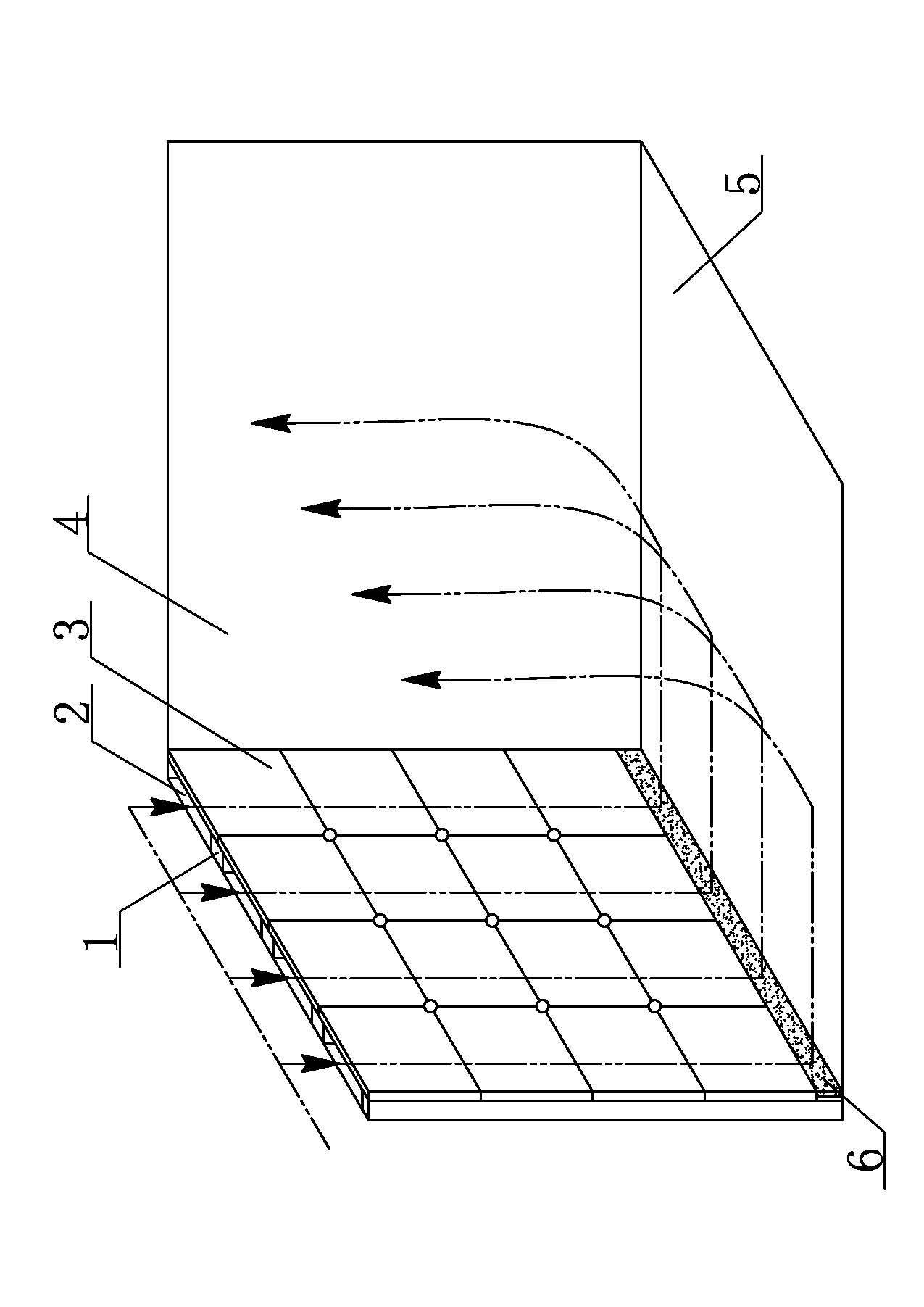 Electromagnetic inductive indoor wall body heating system