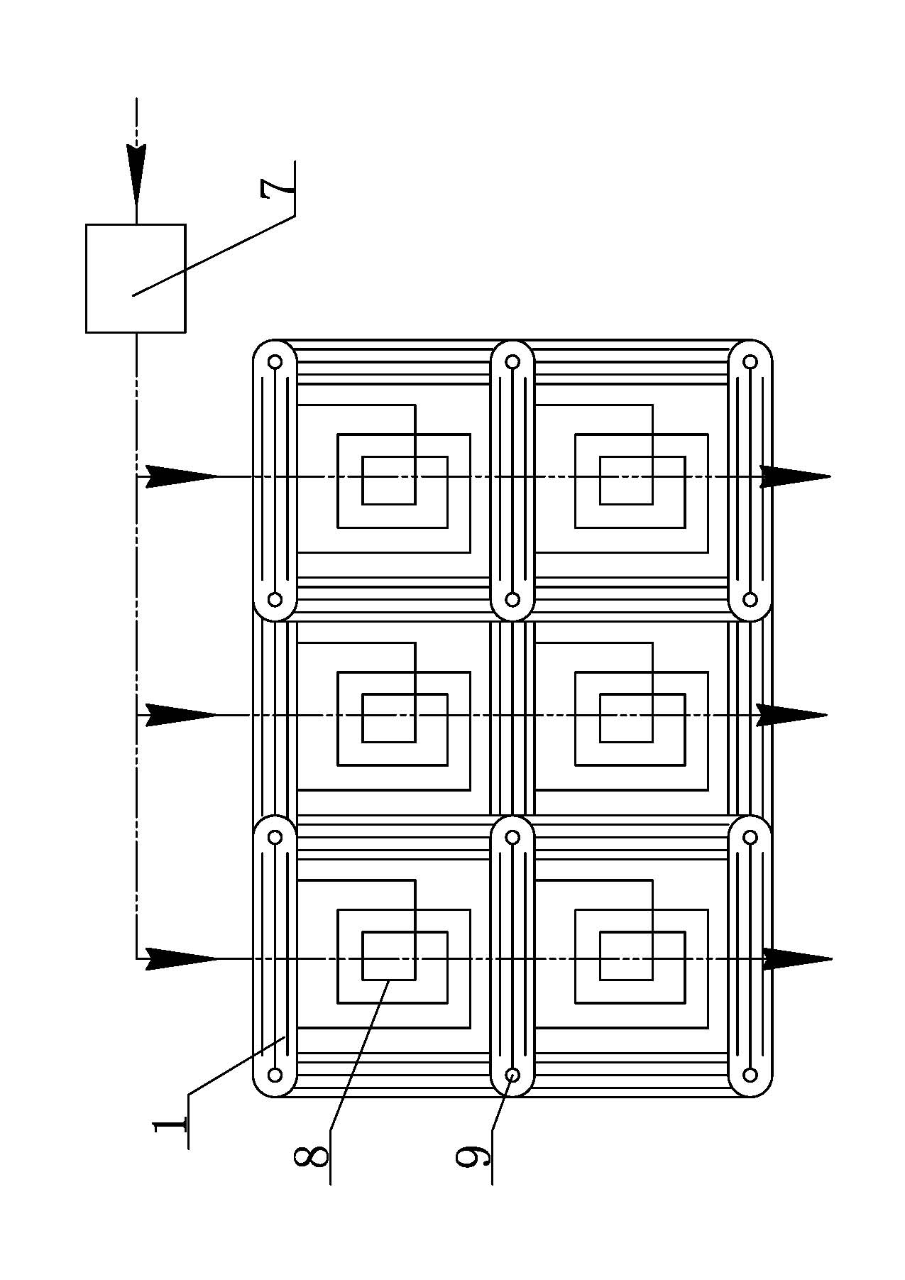 Electromagnetic inductive indoor wall body heating system