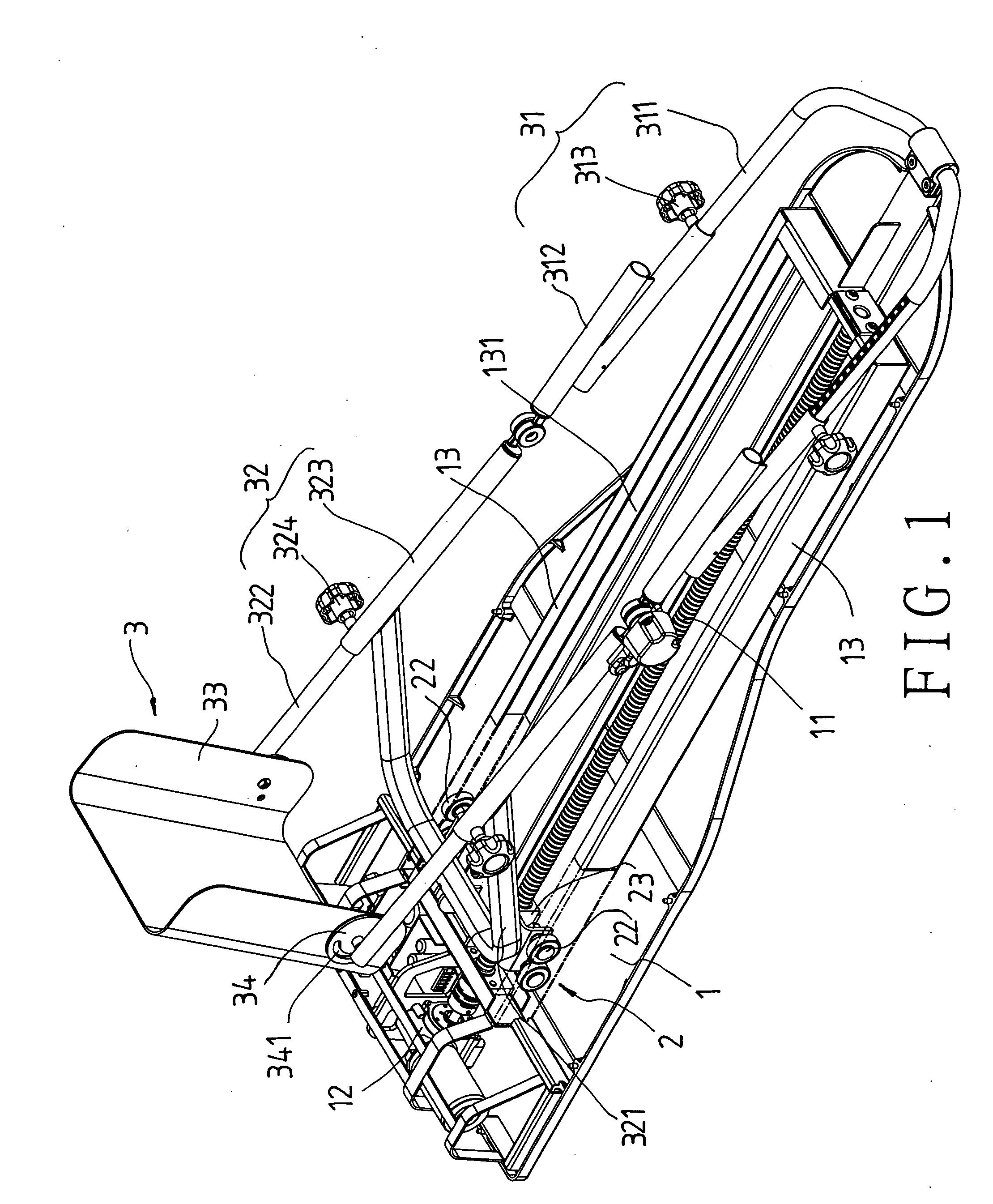 Physiotherapeutic apparatus for restoring lower limb function