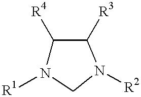 Use of a catalyst system comprising nickel palladium or platinum and imidazoline-2-ylidene or imidazolidine-2-ylidene in stille coupling reactions