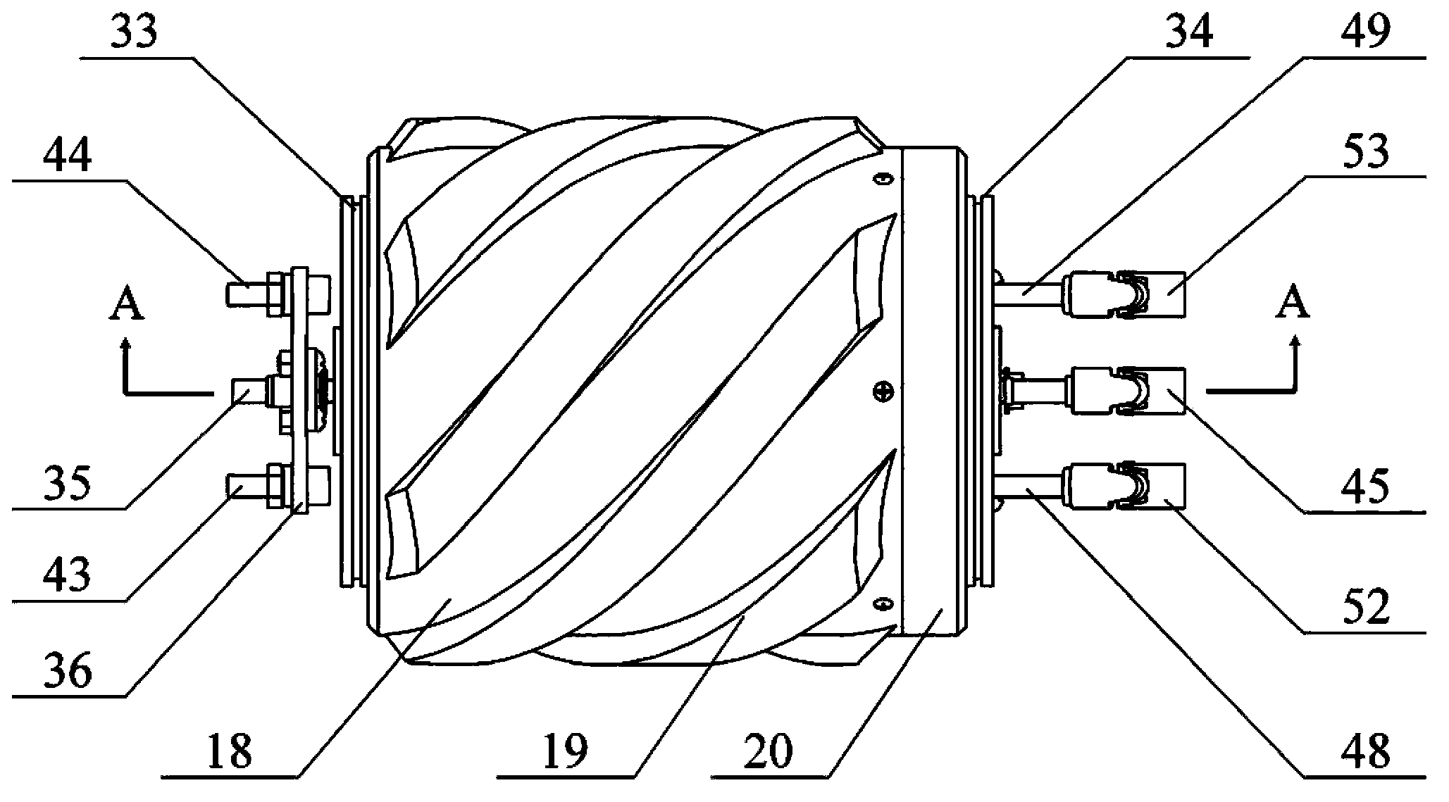 Variable rigidity parallel joint snake-shaped robot mechanism