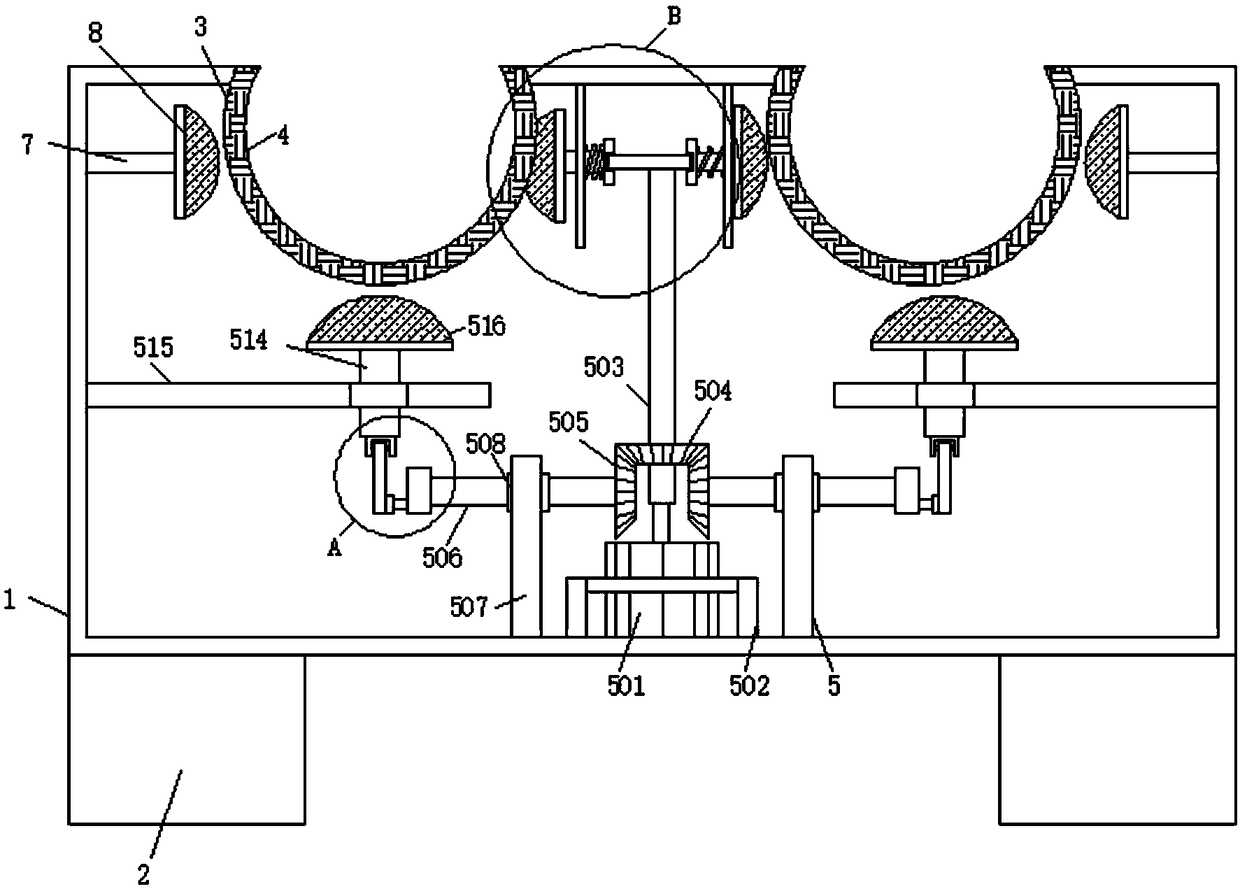 Household simple leg massage device