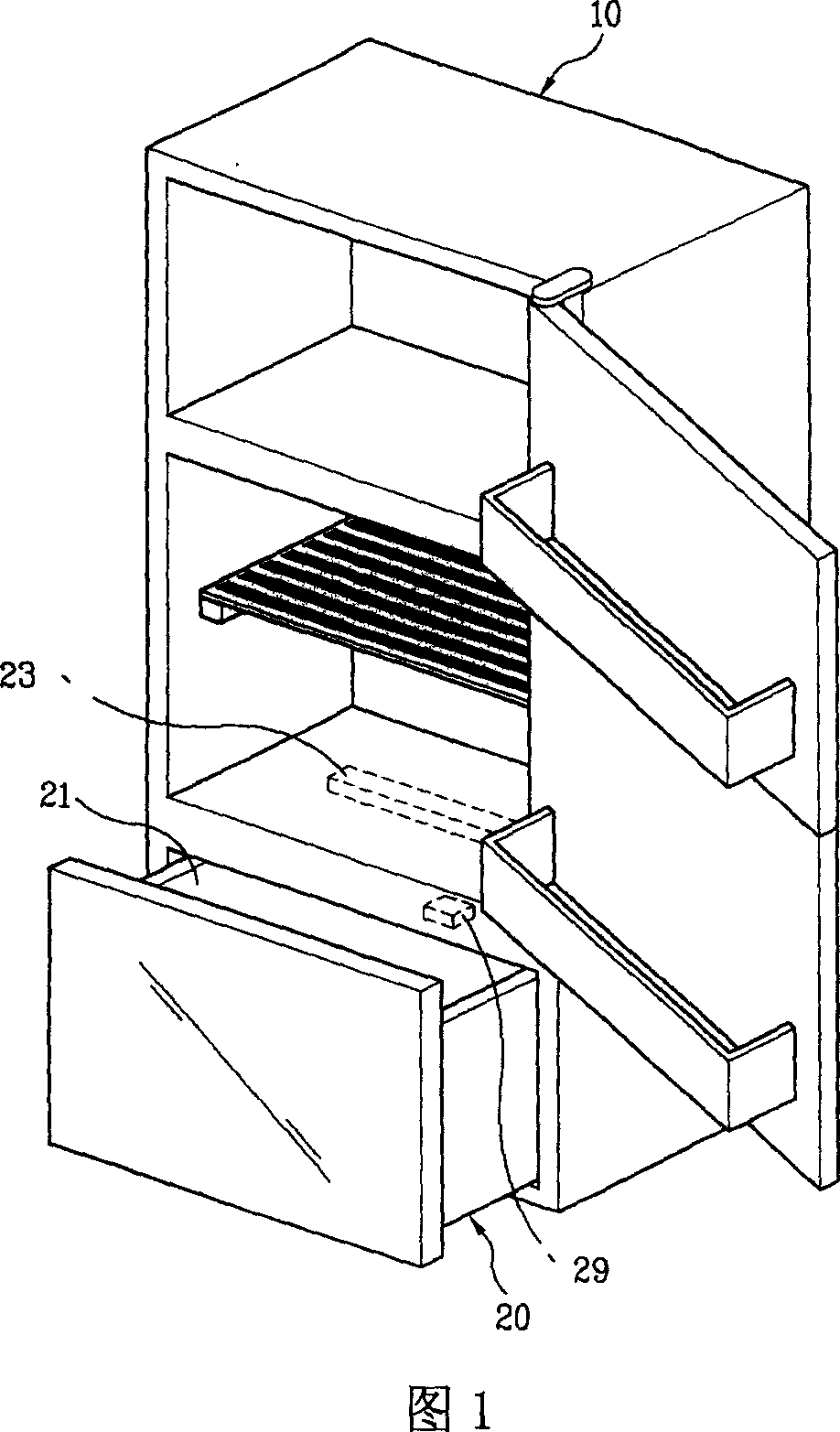 Freezer and method for storage food by using freezer