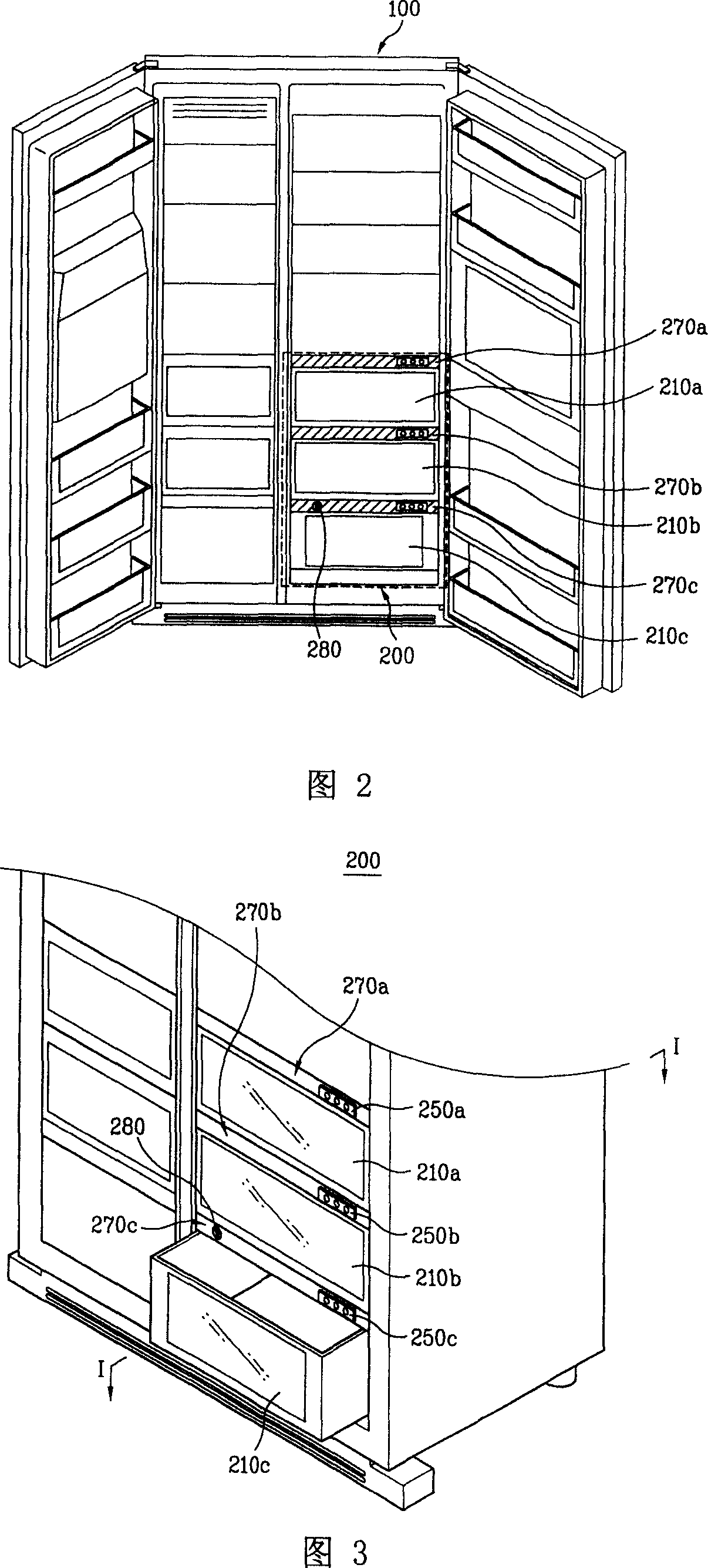 Freezer and method for storage food by using freezer