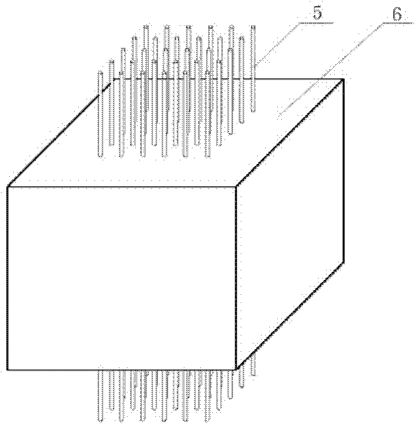 High aspect ratio ultramicro tungsten electrode array and preparation method thereof