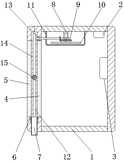 Heat dissipation device and heat dissipation method for big data analysis and processing terminal