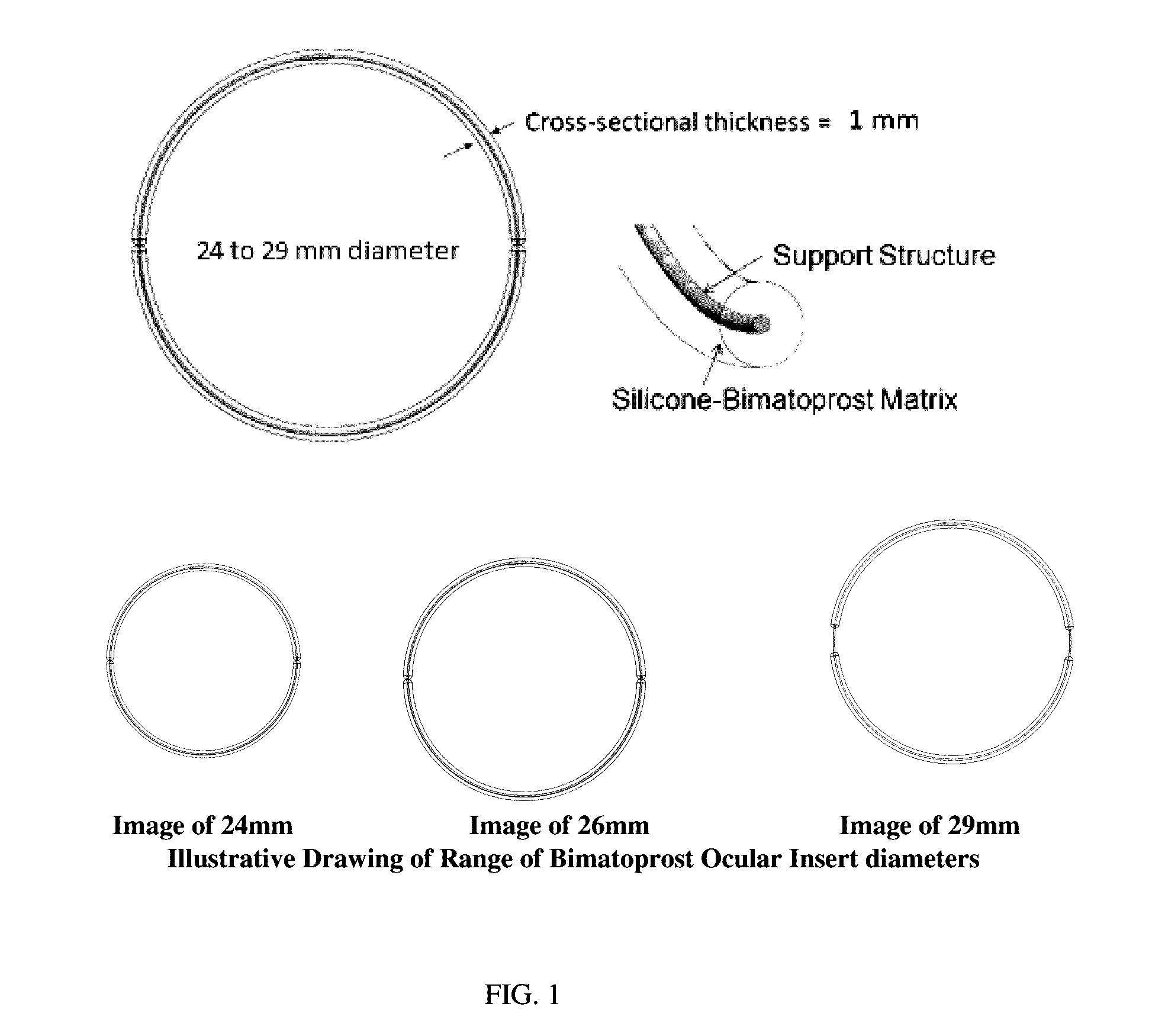 Ocular Insert Composition of a Semi-Crystalline or Crystalline Pharmaceutically Active Agent