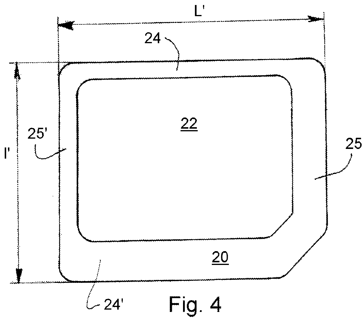 Assembly comprising an adapter and a smart card