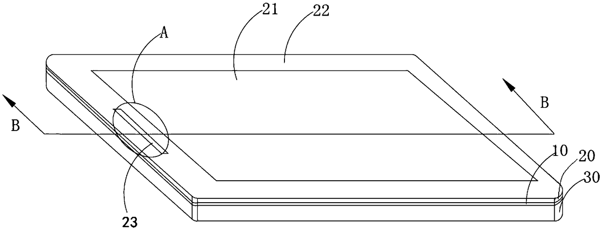 Middle frame components and electronic equipment