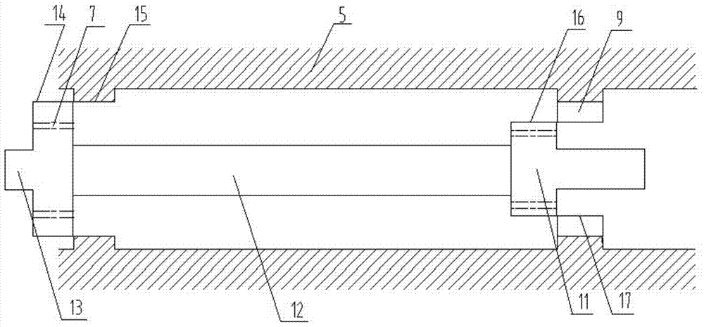 Combined loading buckling test device for submarine pipeline complex load