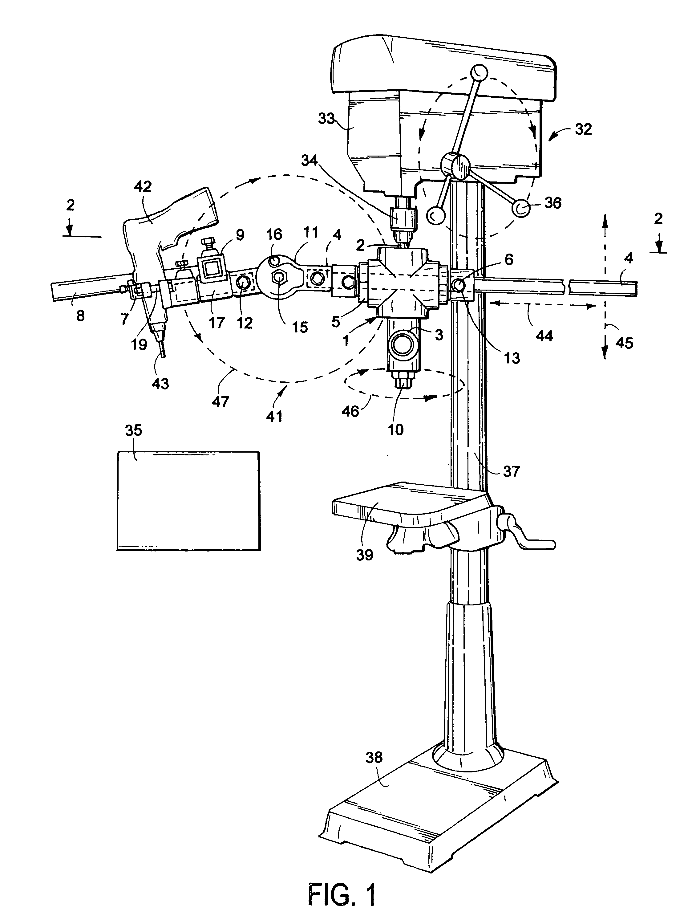 Off-set drill guide assembly and method of drilling holes in a workpiece