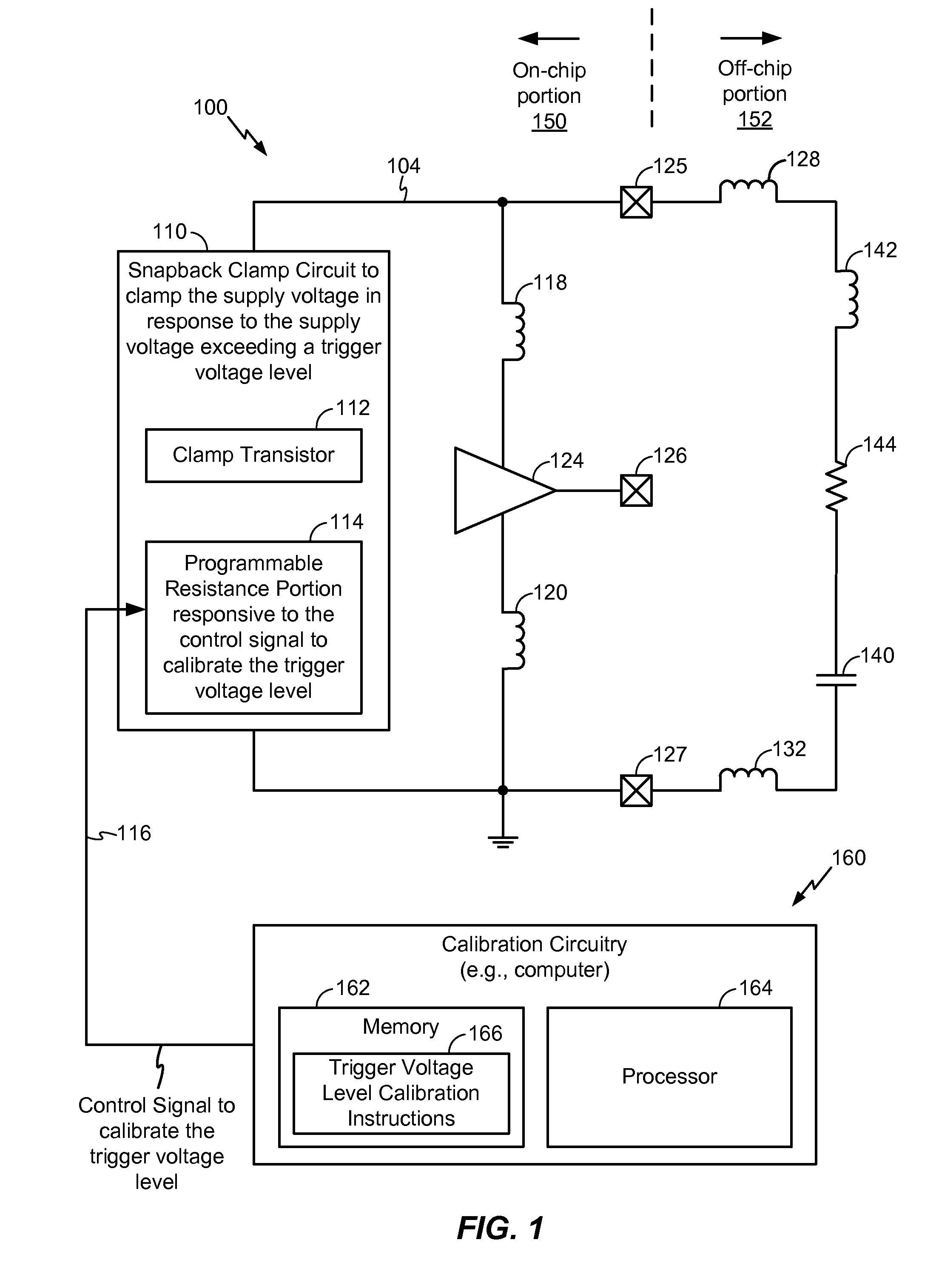 Devices and methods for calibrating and operating a snapback clamp circuit