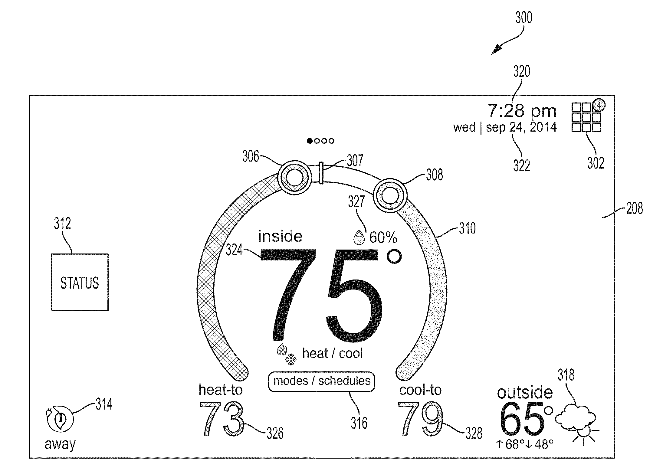 Programmable smart thermostat