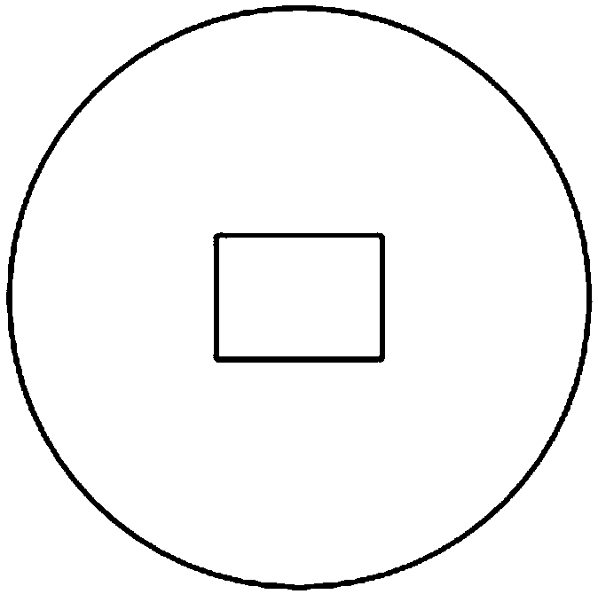 Rectangular core structure optical fiber