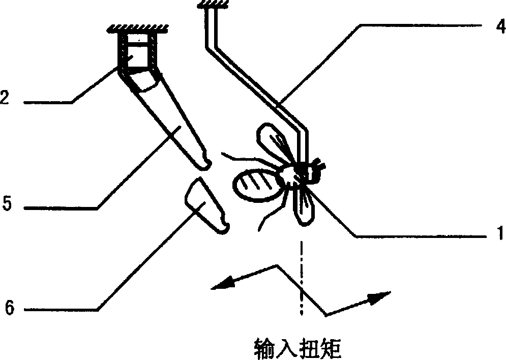 Method for measuring flying torsional moment of insect and device