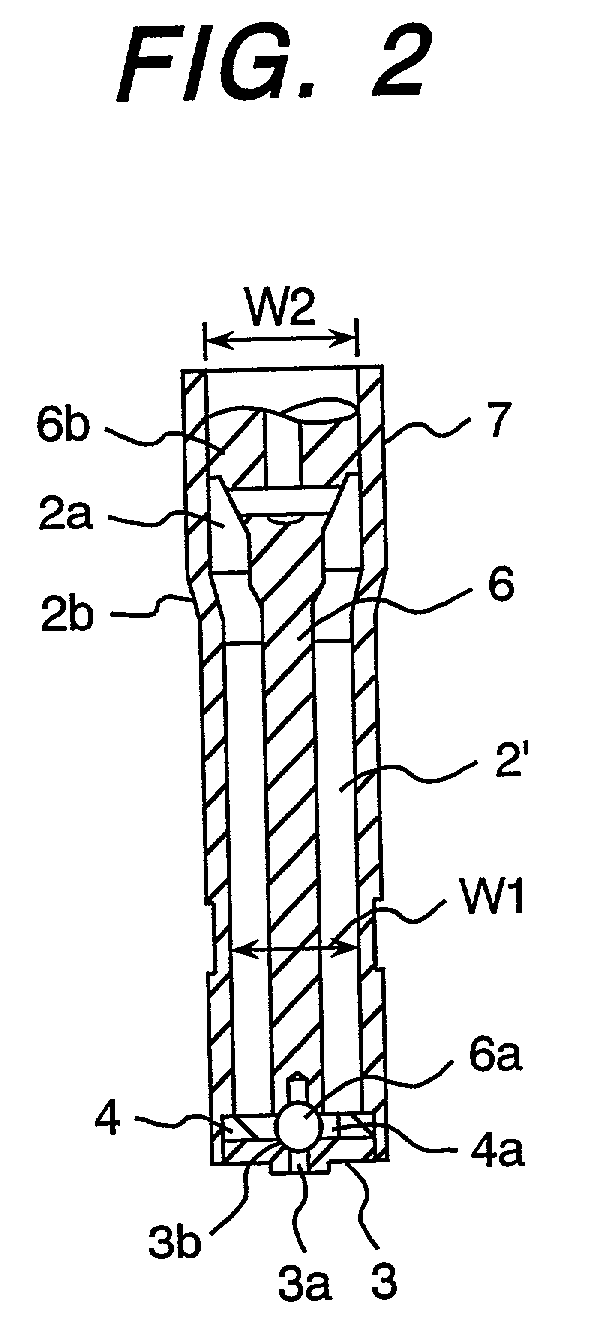 Fuel injector, nozzle body, and manufacturing method of cylindrical part equipped with fluid passage